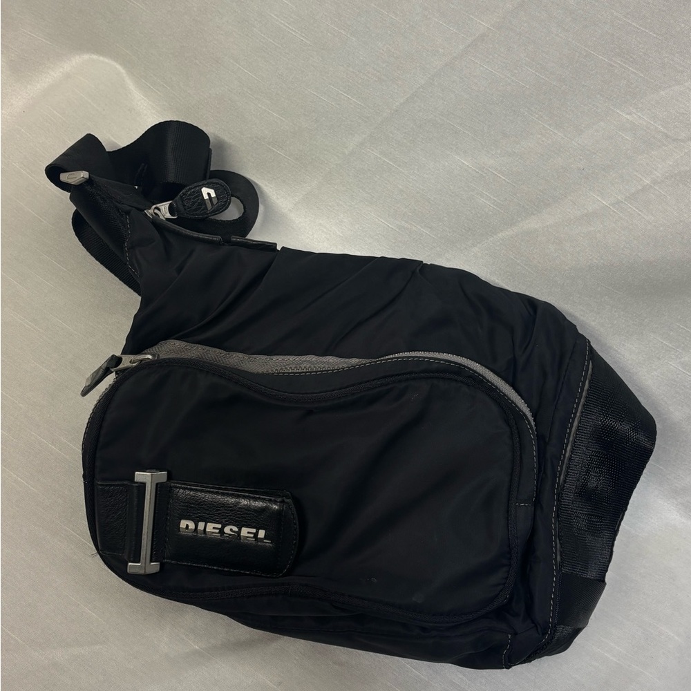 RARE Diesel y2k Black Crossbody Bag for Men